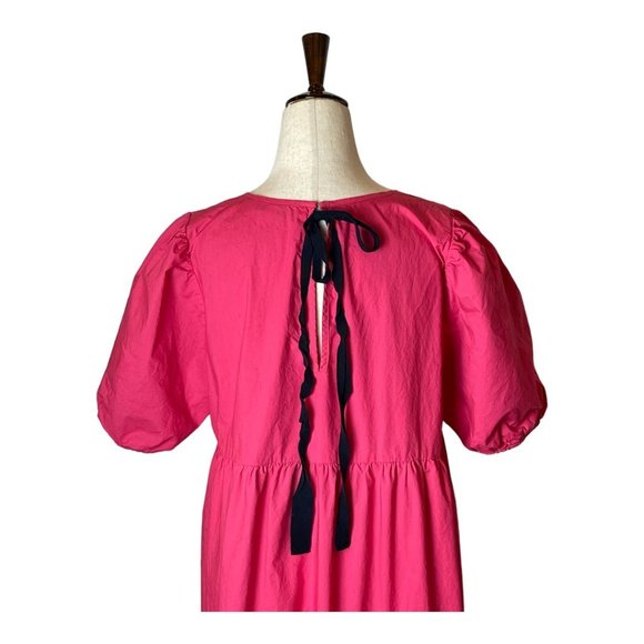 Peter Som Magenta/Red Midi Dress - Picture 7 of 11